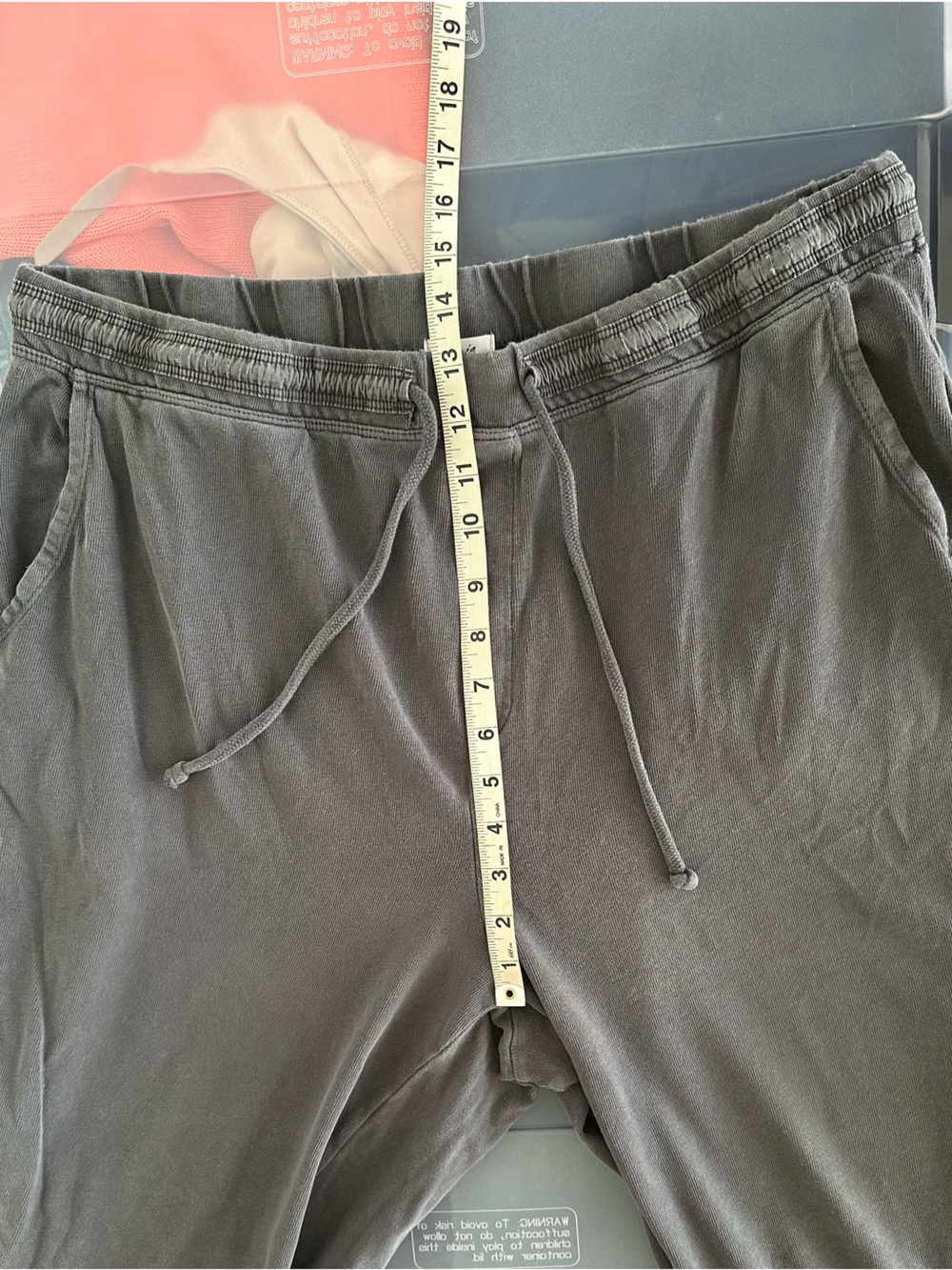Aerie The Chill Jogger Distressed Carbon Gray Mineral Wash Sweatpants XL Lounge - Picture 6 of 10